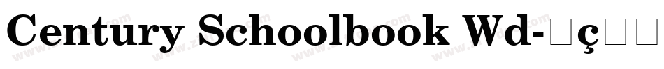 Century Schoolbook Wd字体转换